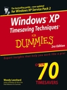 Windows® XP Timesaving Techniques<small>TM</small> For Dummies®